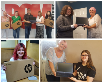 BOM donating laptops to young carers